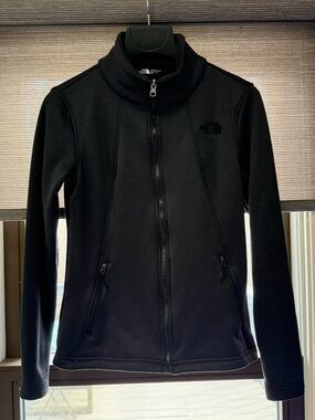 The North Face Full Zip Fleece Jacket Women’s Medium Black Stretch
